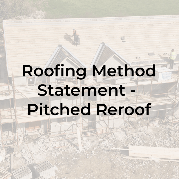 Roofing Method Statement Pitched Reroof Safety Place
