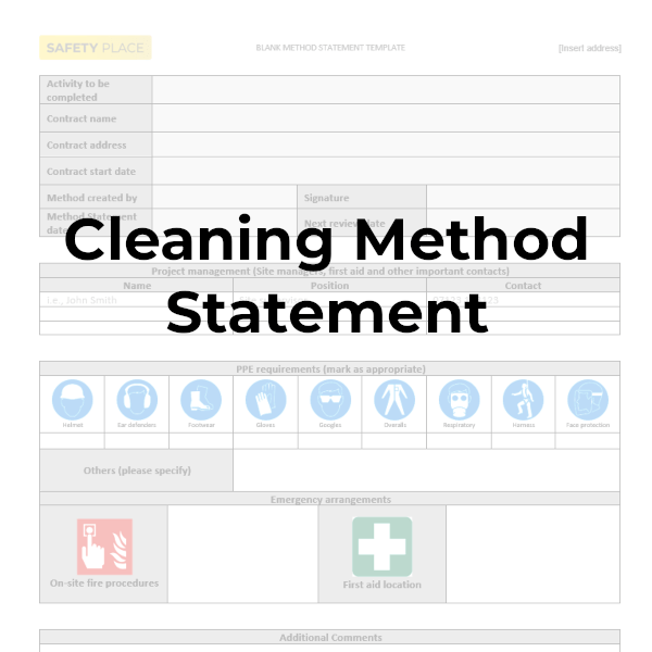 Cleaning Method Statement Safety Place