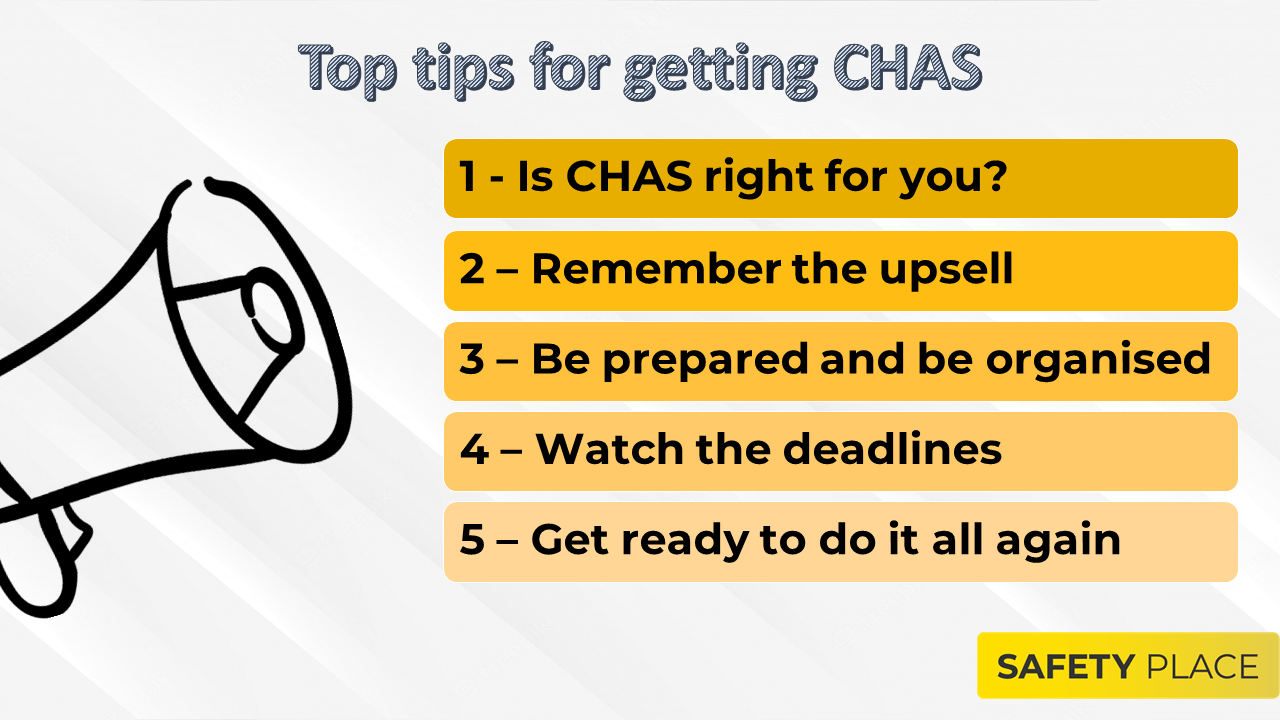 Top tips for getting CHAS