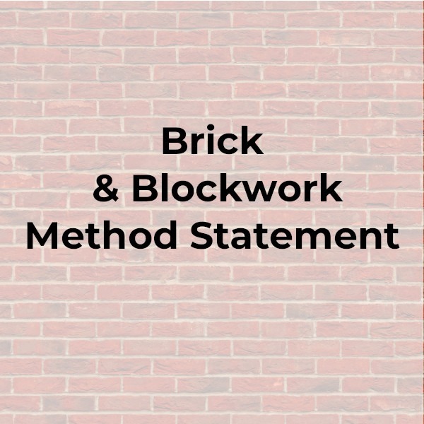 Brick And Blockwork Method Statement - Safety Place