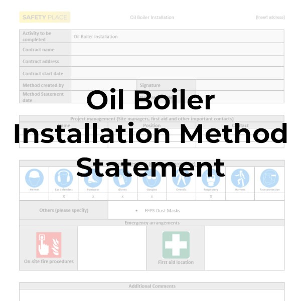 Oil Boiler Installation Method Statement Safety Place