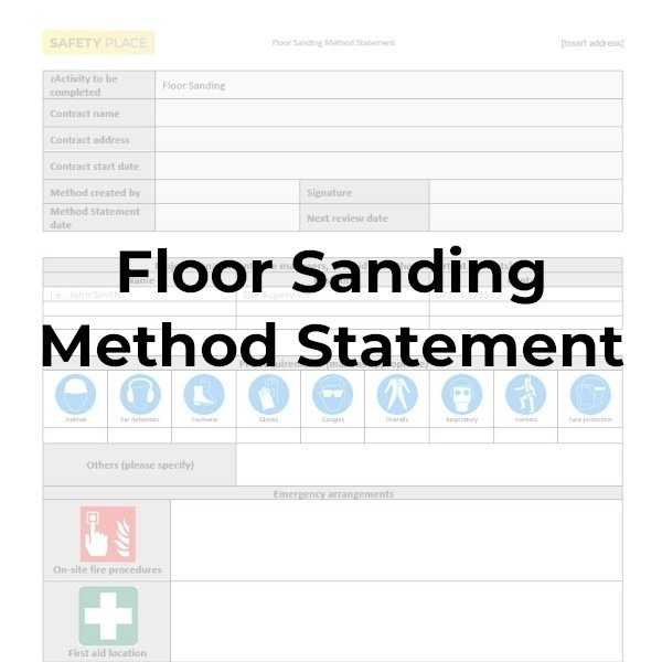 Floor Sanding Method Statement Safety Place