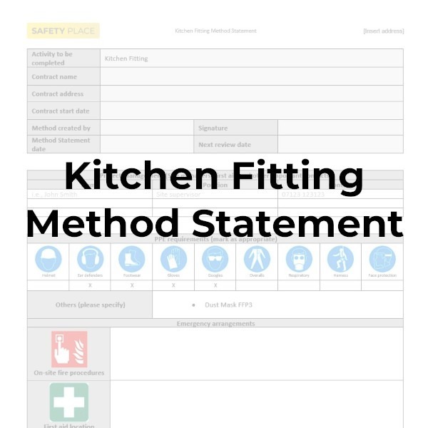 Kitchen Fitting Method Statement Safety Place
