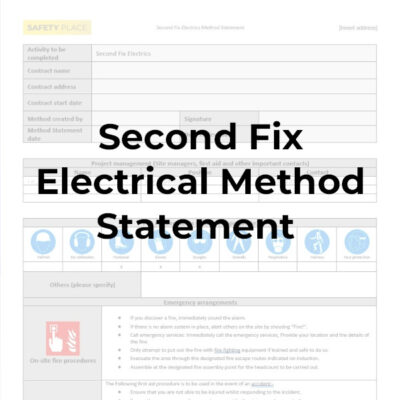 Second Fix Electrics Method Statement - Safety Place