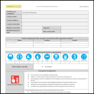 An image of our Second Fix Plumbing Method Statement Template